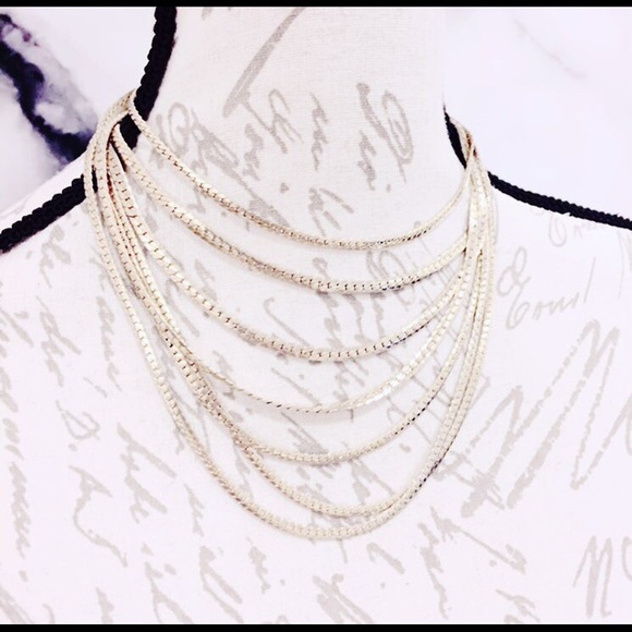 rainer Jewelry - Gold Tone Multistrand Vintage Necklace